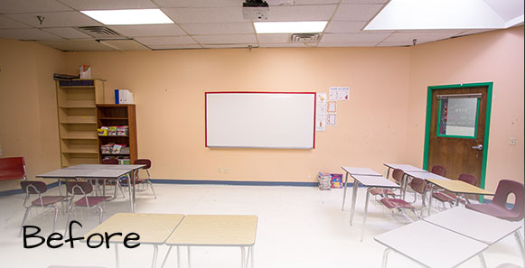 classroom before