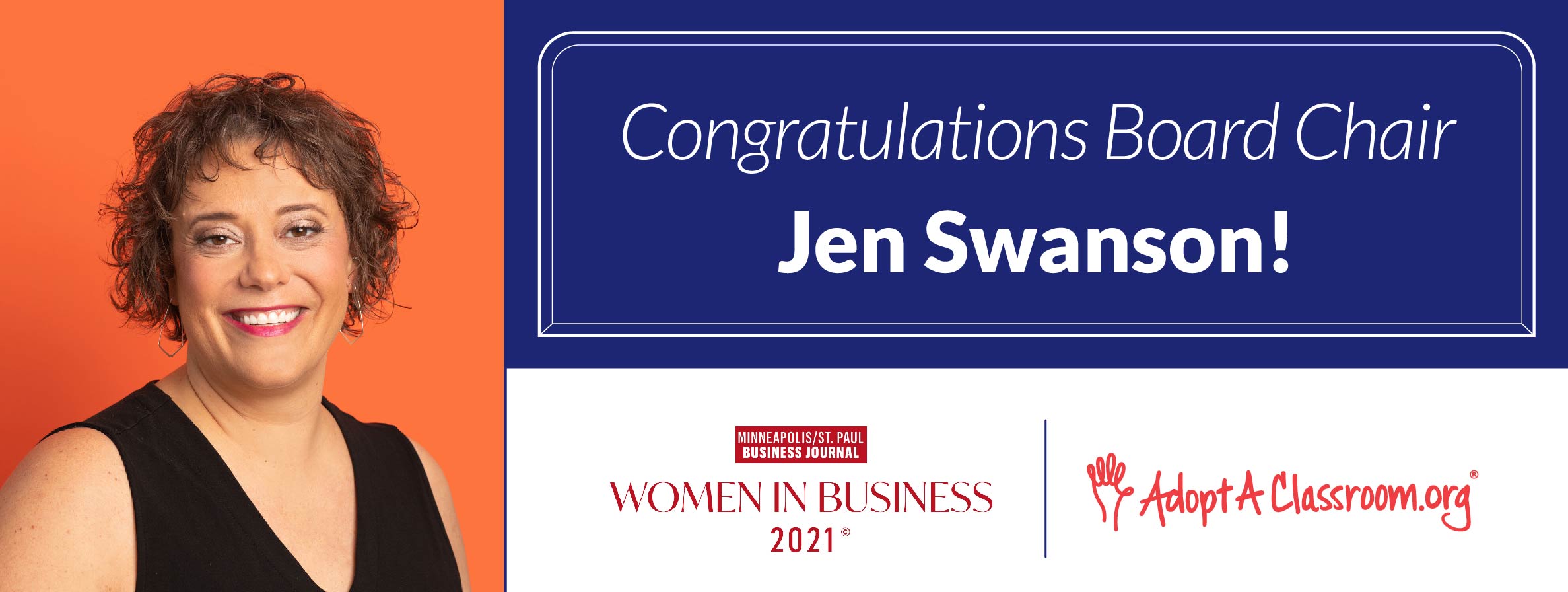 Congratulations Jen Swanson