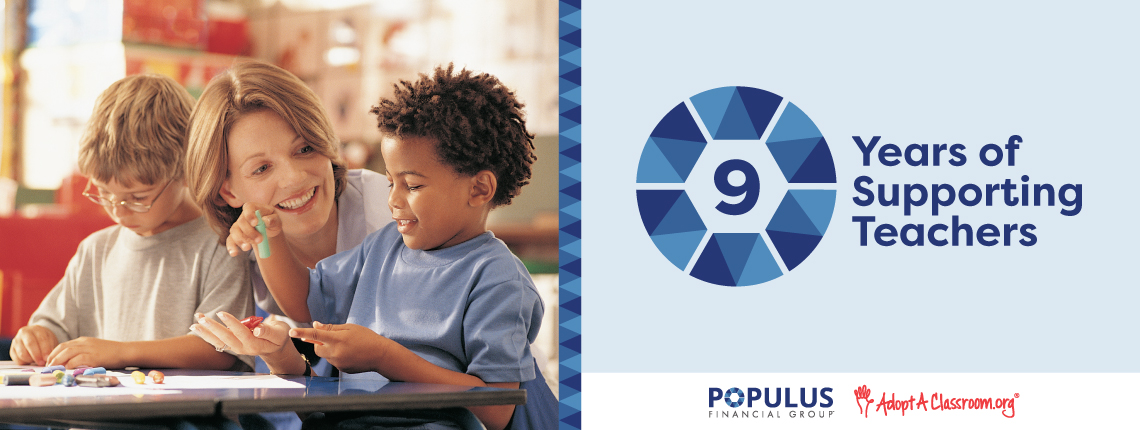 Populus Financial Group Helps Teachers Offset Rising Costs of School Supplies
