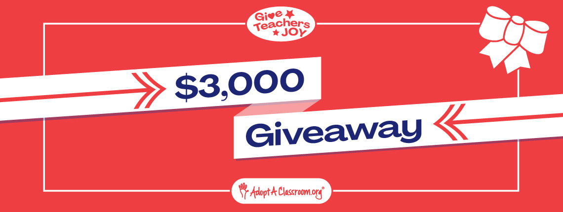 $3,000 #GiveJoy2022 Classroom Giveaway