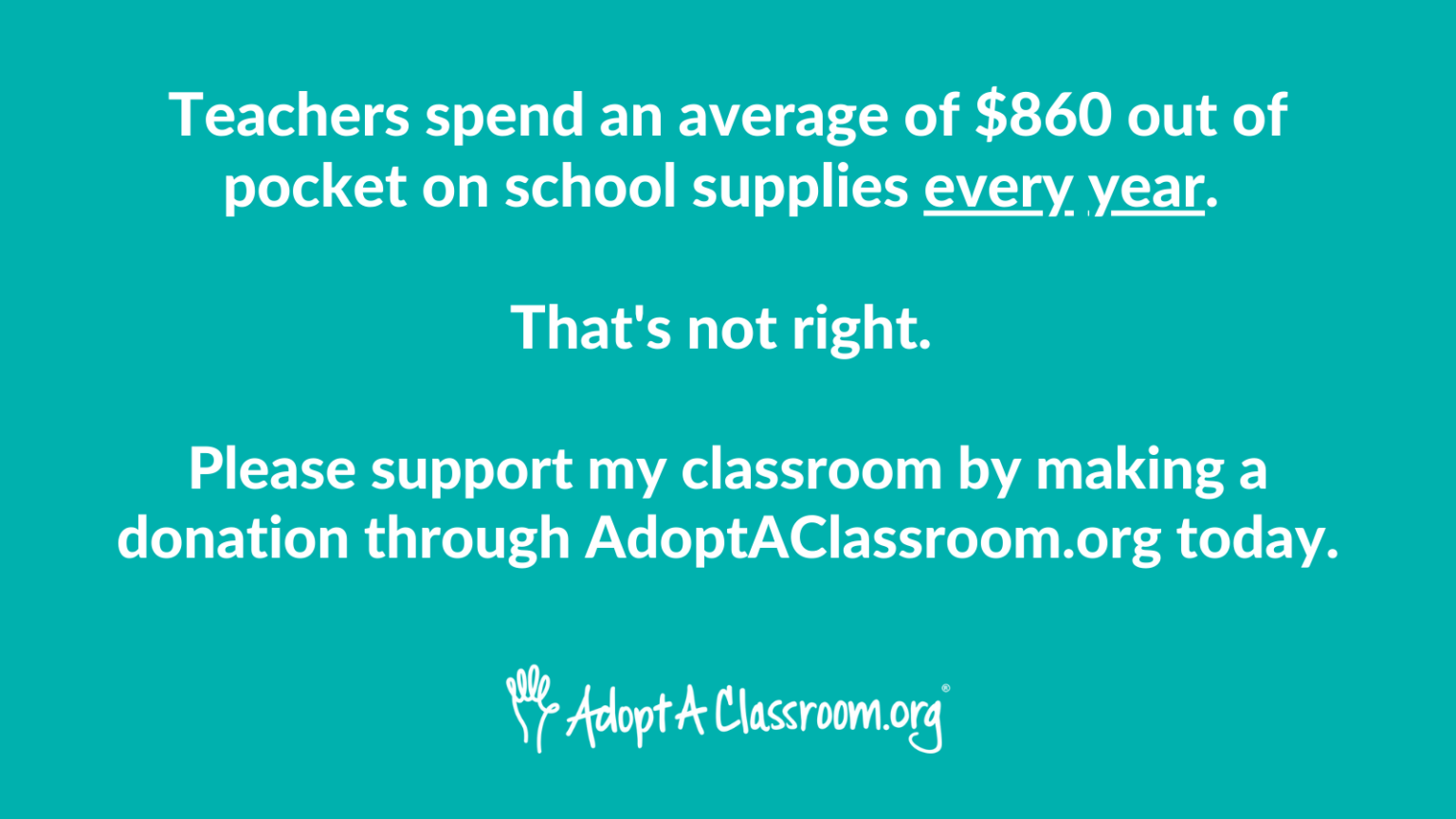 Classroom Fundraising Templates for Teachers | AdoptAClassroom.org